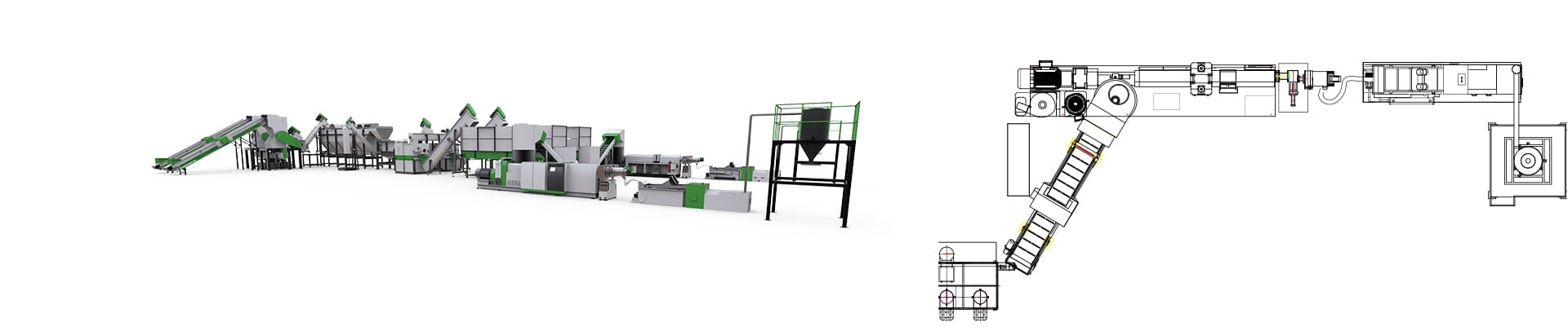 AWS-HDPE/PP Plastic Recycling Machine