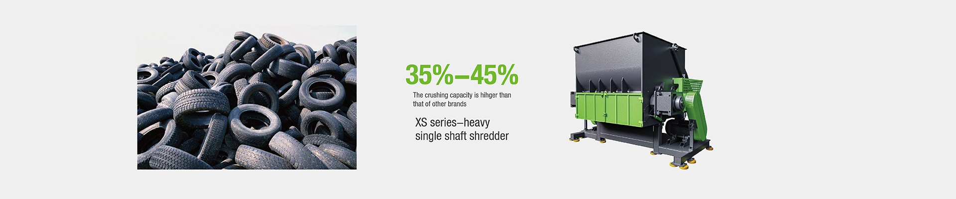 XS Series Carbon Steel Industrial Multifunctional Plastic Shredder With Siemens Plc